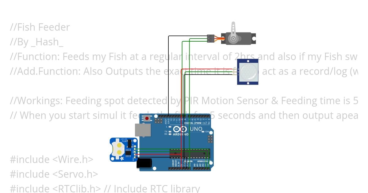 Fish feeder V3 simulation