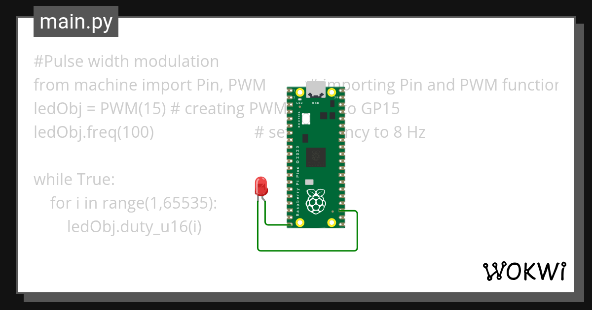 PWM - Wokwi ESP32, STM32, Arduino Simulator