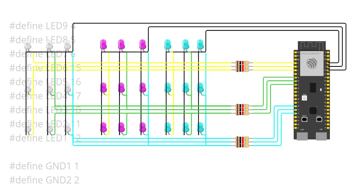 led cube wokwi- simulation