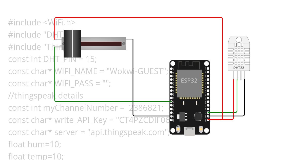 thingspeak Weather Station  Copy simulation