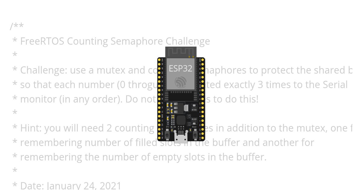 ESP32_FreeRTOS_counting_semaphore simulation
