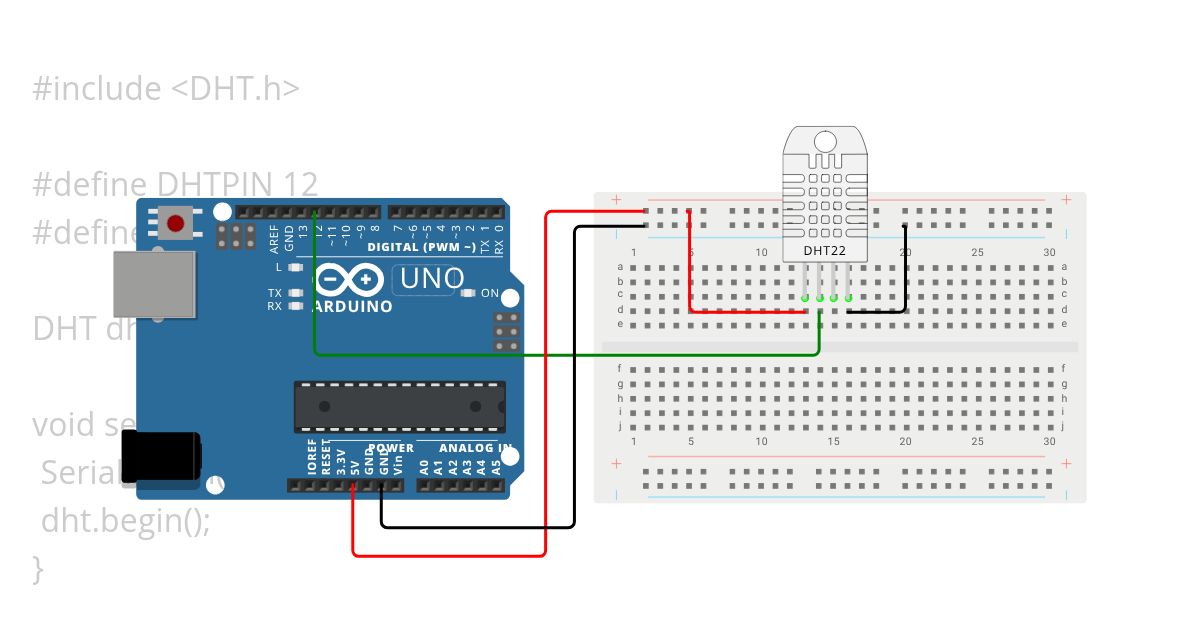 Sensor Suhu Kelembapan (Percobaan 2) simulation
