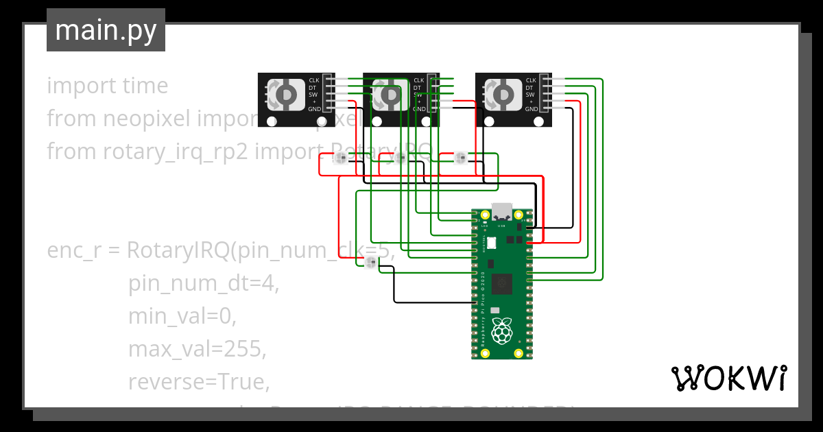 Rotary Encoder Pico Micropython Wokwi Esp32 Stm32 Arduino Simulator Nbkomputer 8339