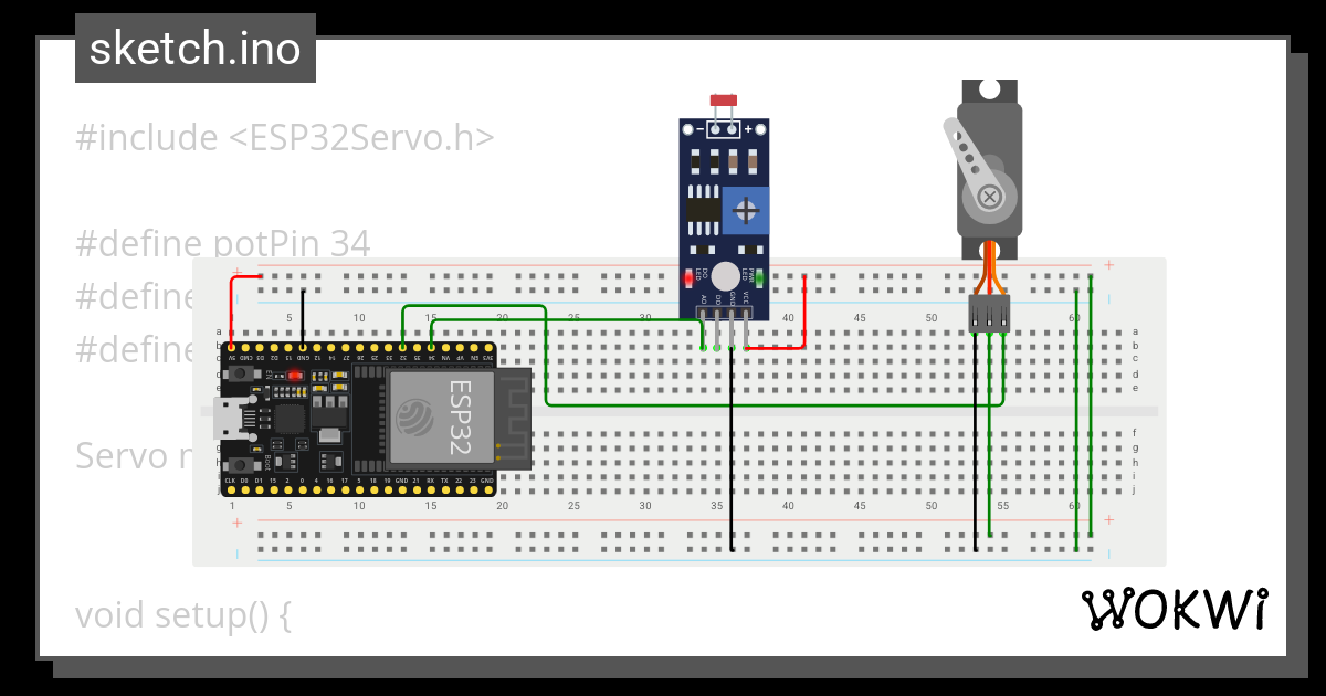 Mover Servo Con Ldr Wokwi Esp32 Stm32 Arduino Simulator