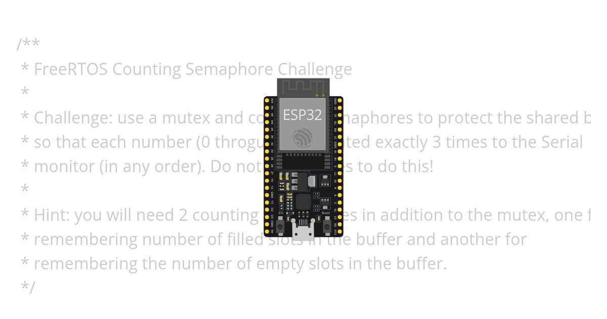 FREERTOS_Semaphore_counting_challenge_not_completed simulation