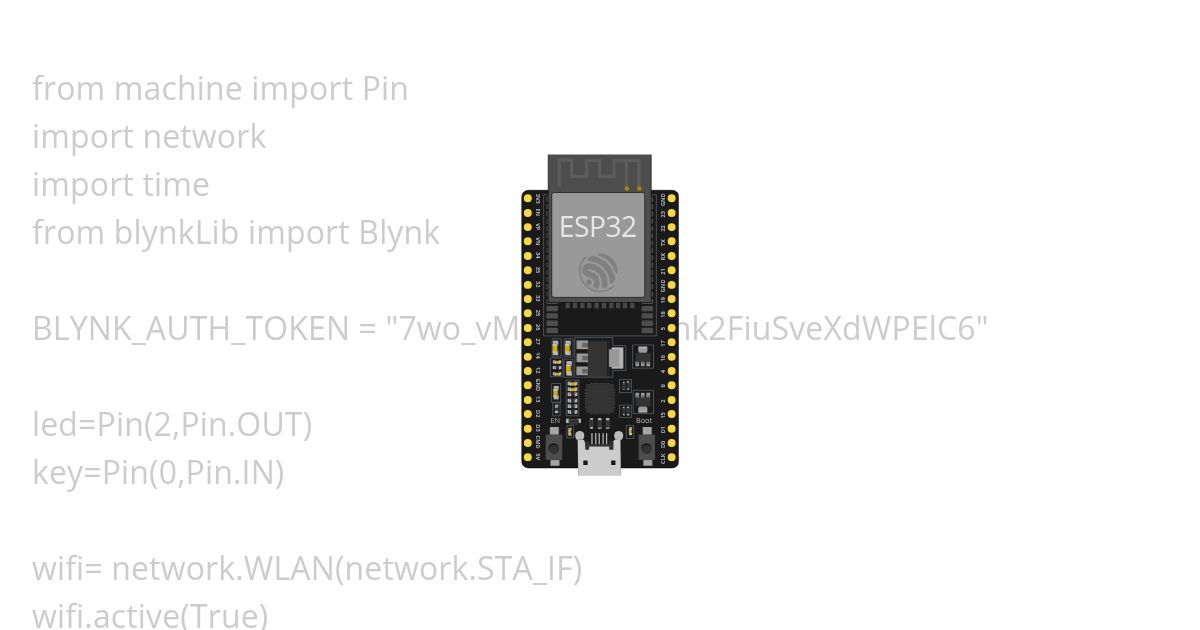 led control blynk simulation