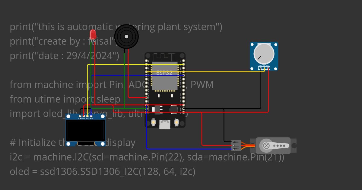 automatic watering plant system