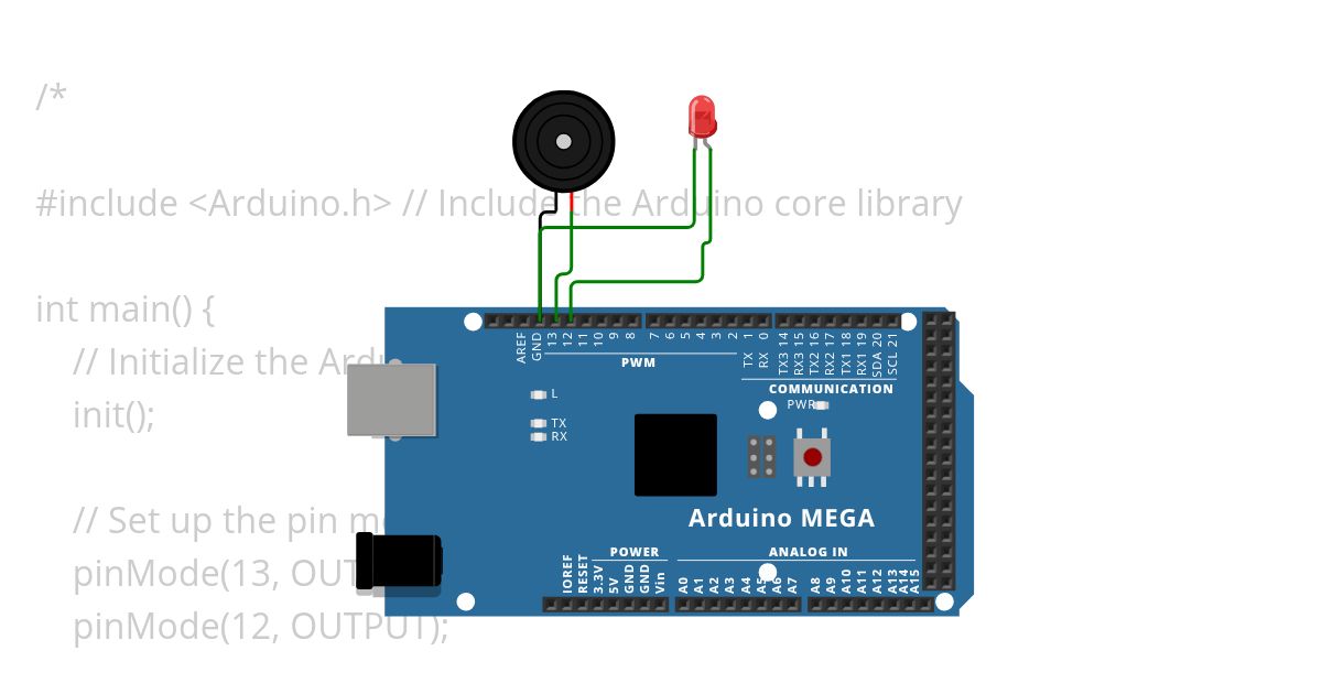 Mk's ECG Beep Sound Maker Project simulation
