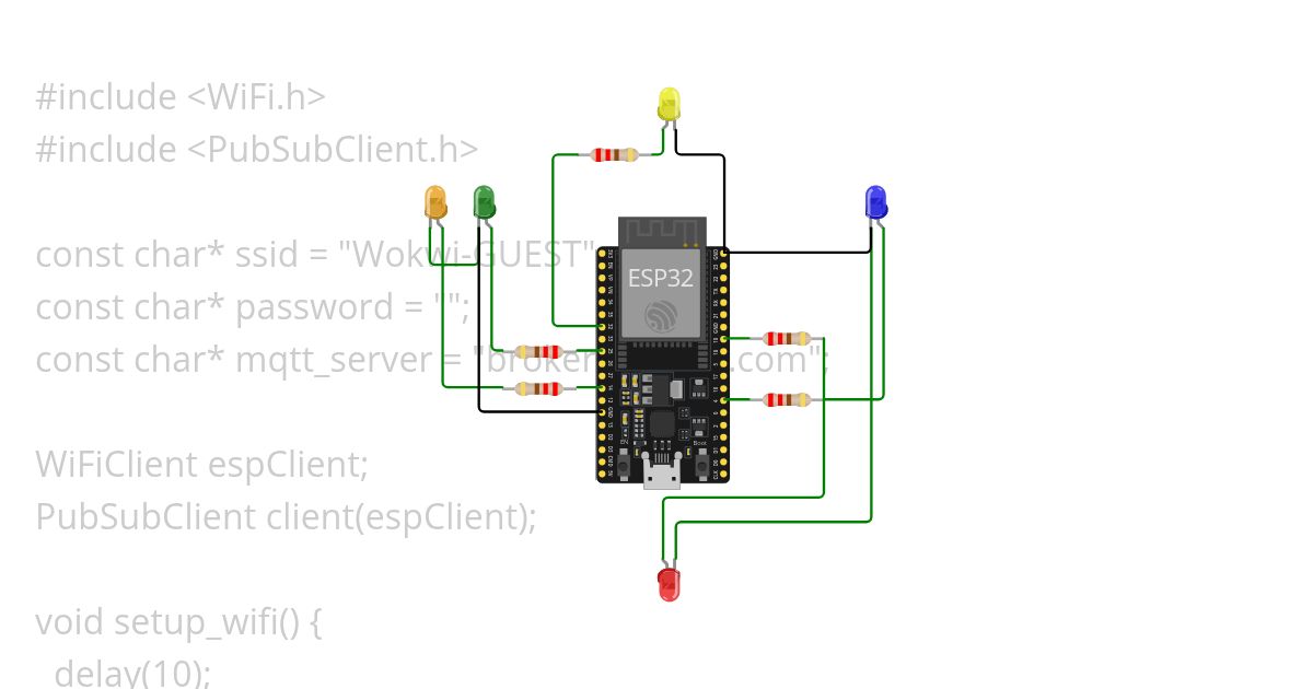mqtt LED simulation