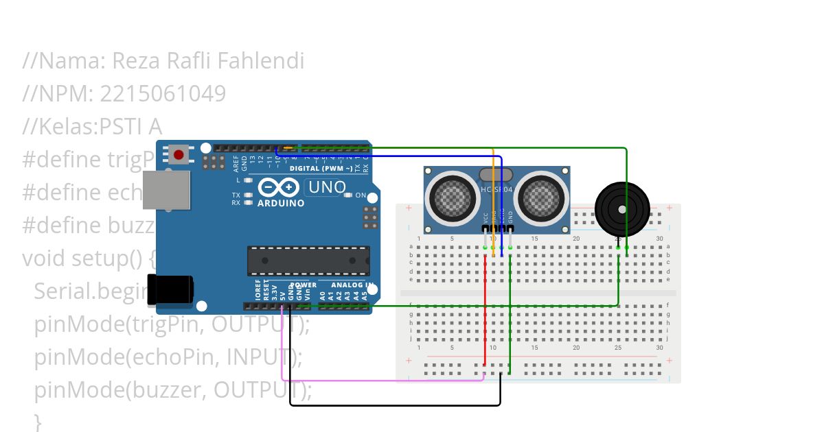 projek sensor ultrasonic simulation