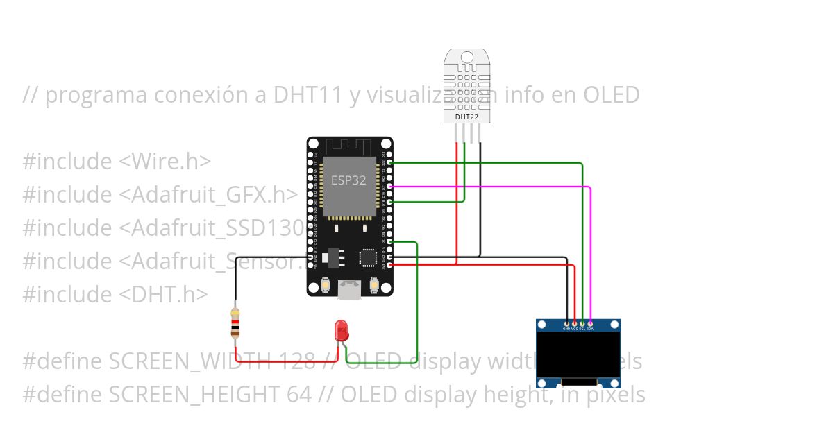 DHT + OLED  simulation