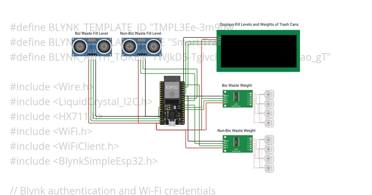 Smart Trash Can Tracker simulation