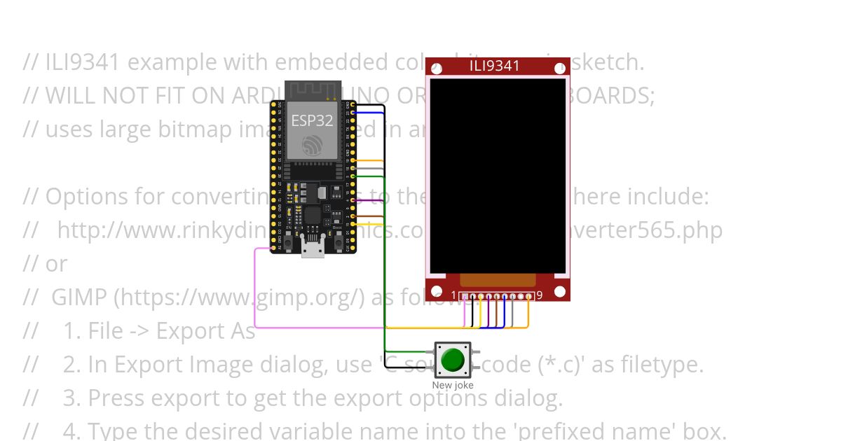 ESP32-ILI9341 simulation