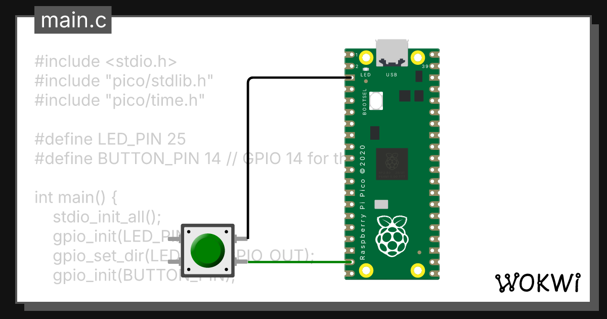 LED BLINK - Wokwi ESP32, STM32, Arduino Simulator