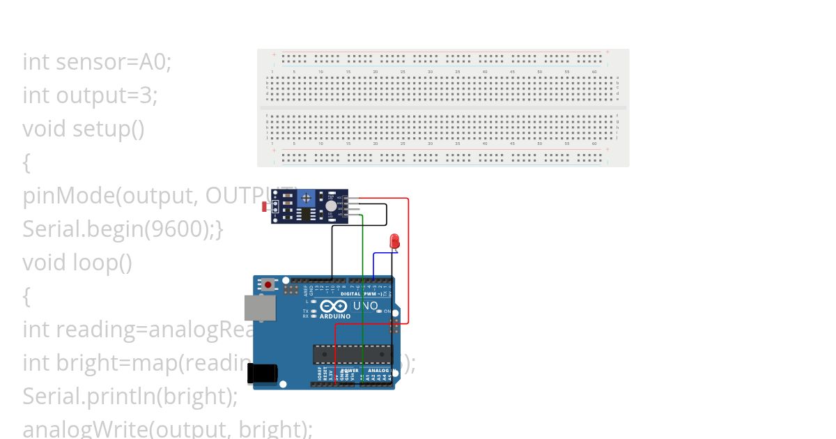 Assign 7 LDR brightness control simulation