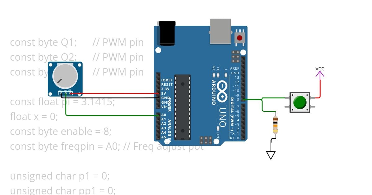 3 Phase Digital Sine Wave Generator simulation