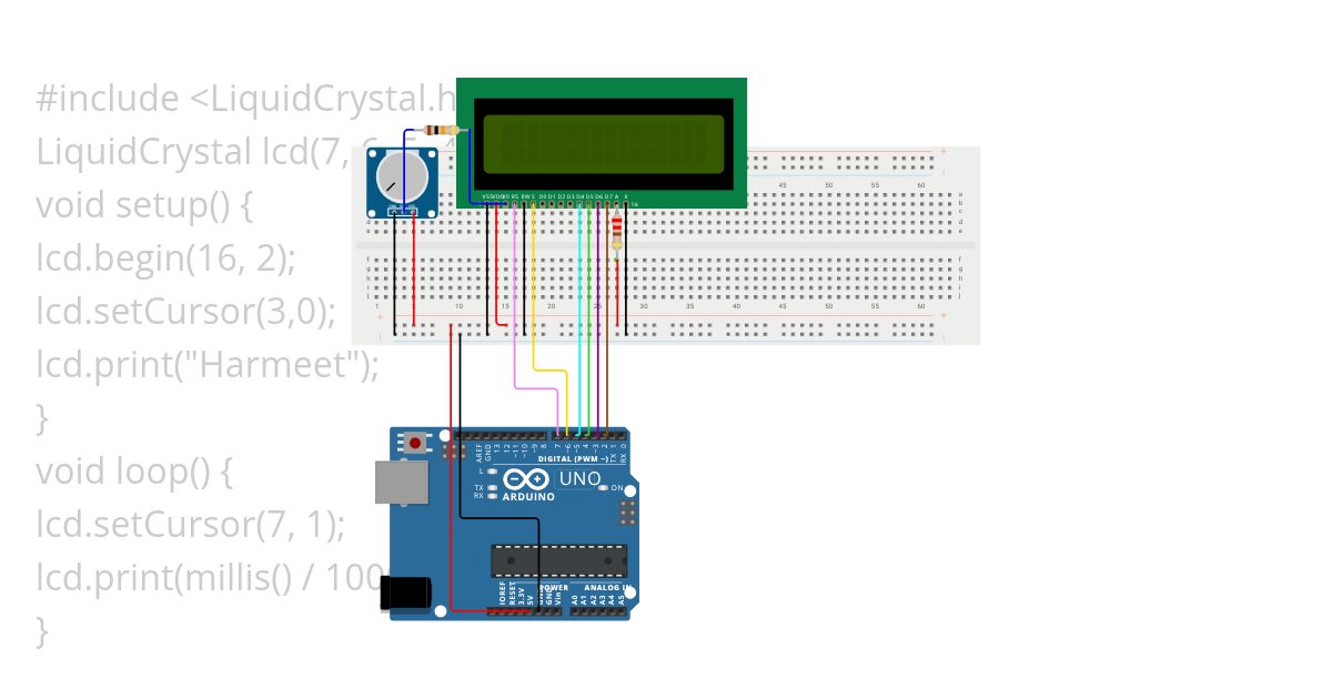 Assign 16 LCD interfacing  simulation