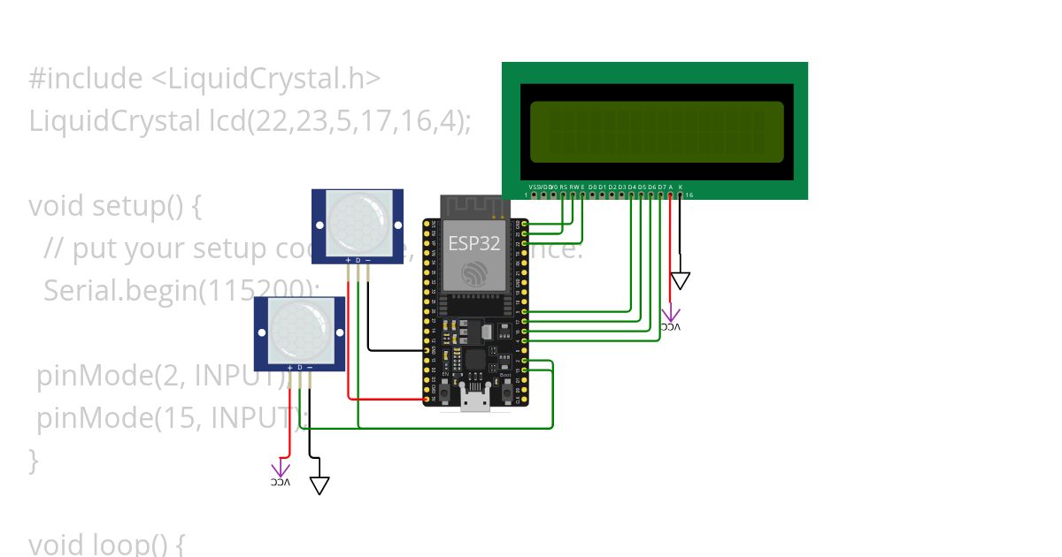 IR sensor counter Copy simulation