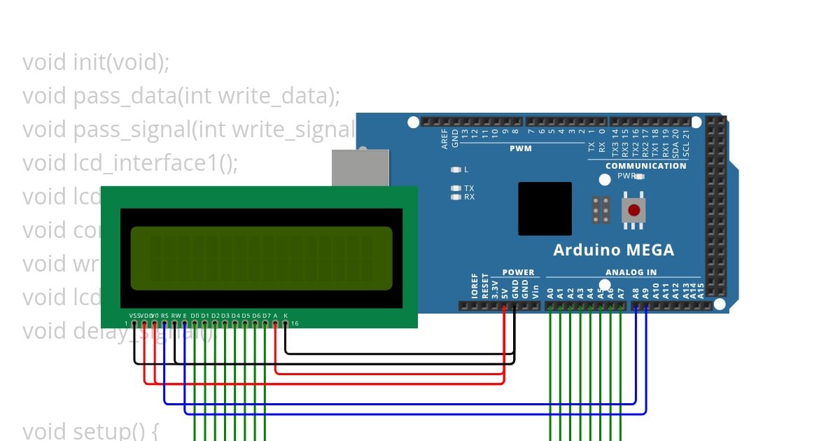 lcd 2 line display simulation