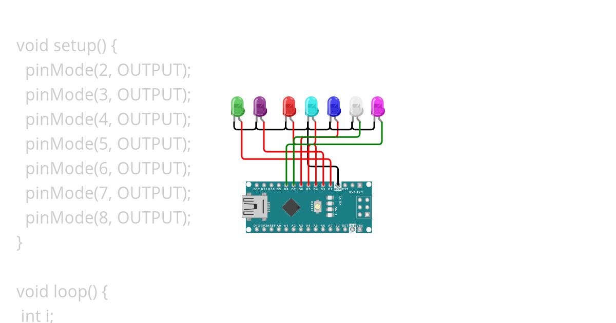 chasing led simulation