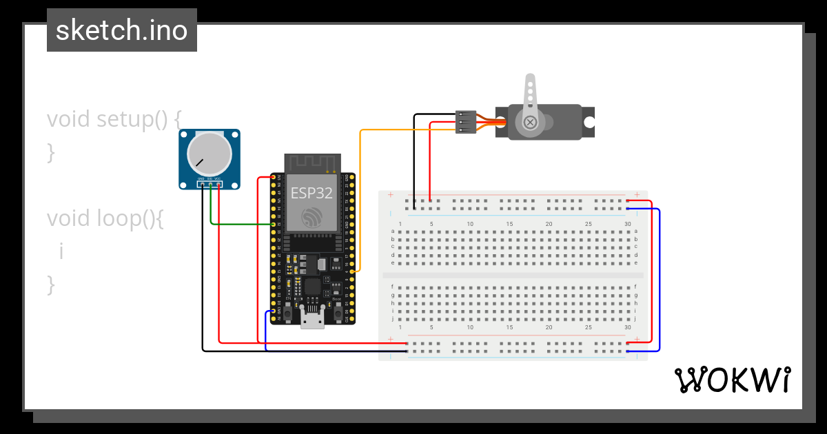 Servo Con Potenciometro Wokwi Esp32 Stm32 Arduino Simulator