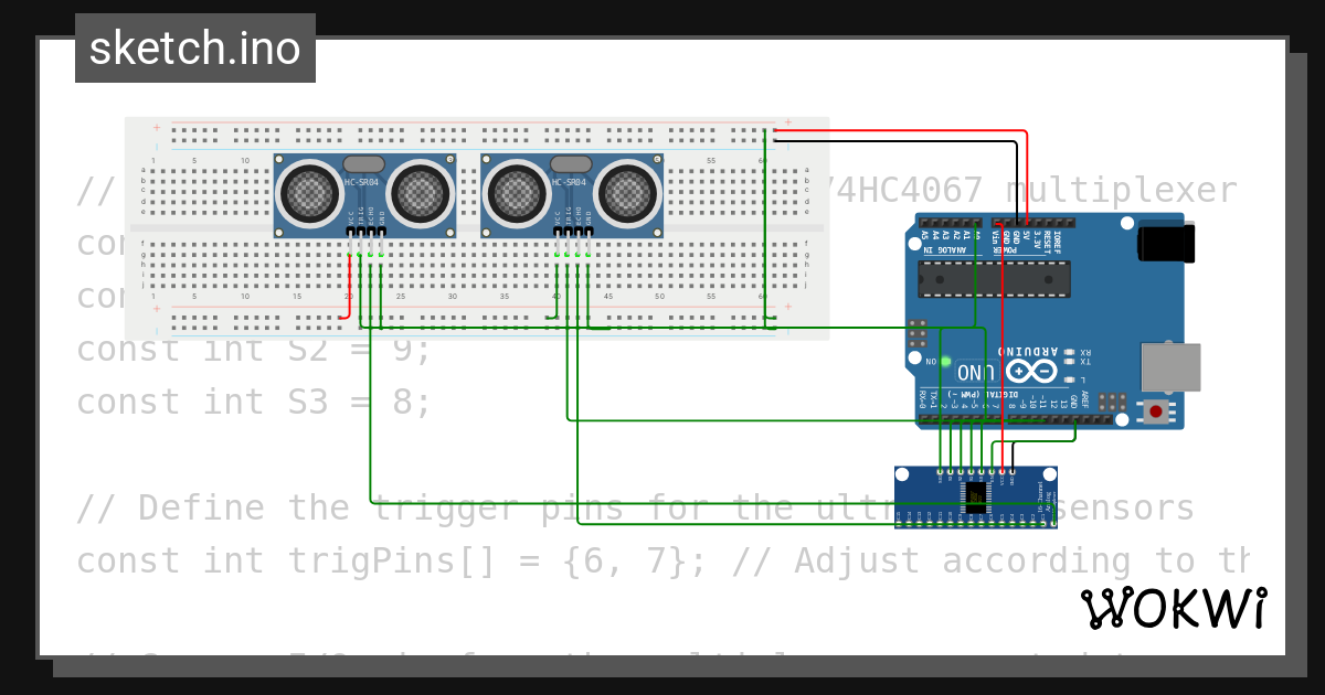 Multiplexer - Wokwi ESP32, STM32, Arduino Simulator