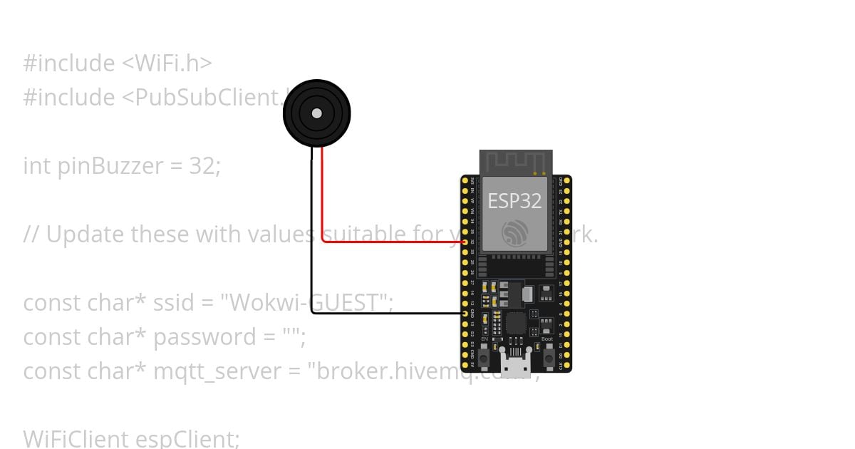Subscribe mqtt buzzer simulation