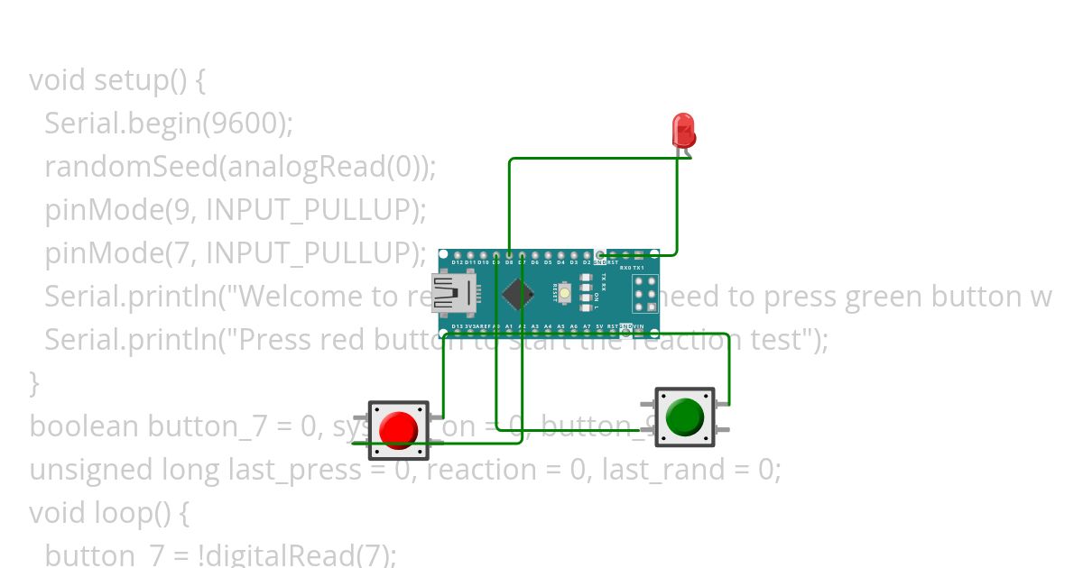 Reaction test simulation