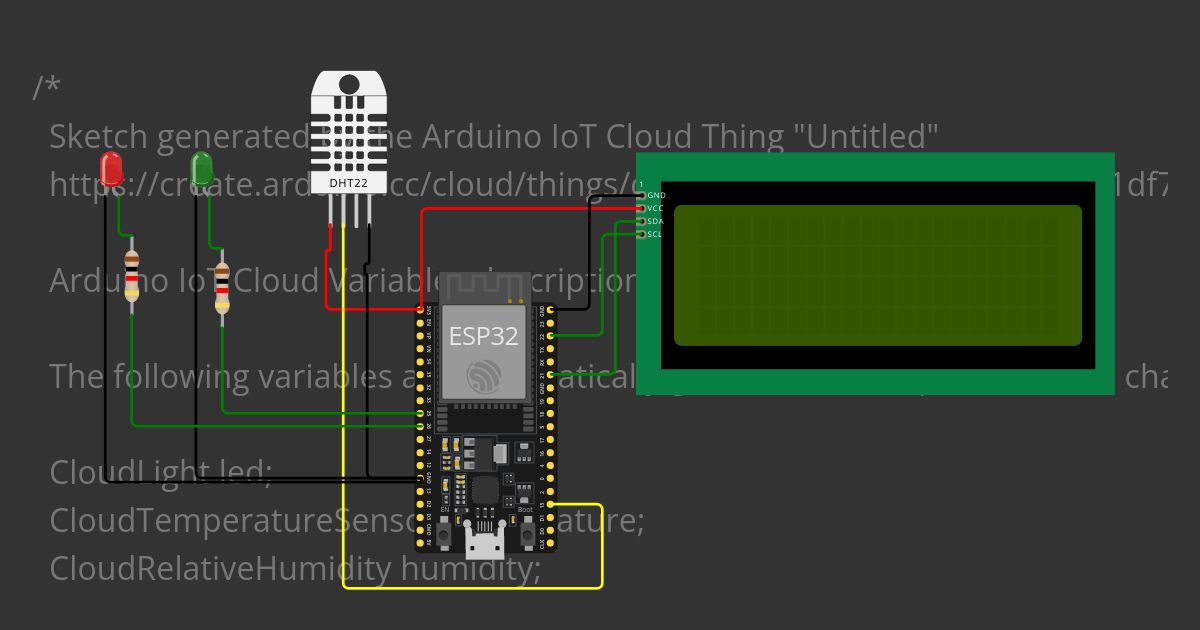 Arduino Cloud Photoresistor LCD