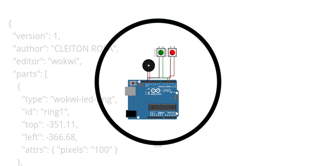 Corrida de LEDs (30 LEDs) - Programada simulation