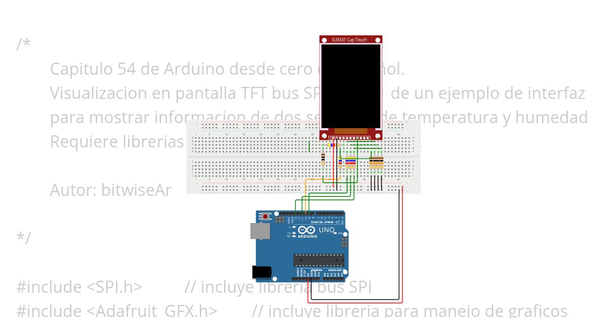 ILI9341 Touch Display Copy simulation