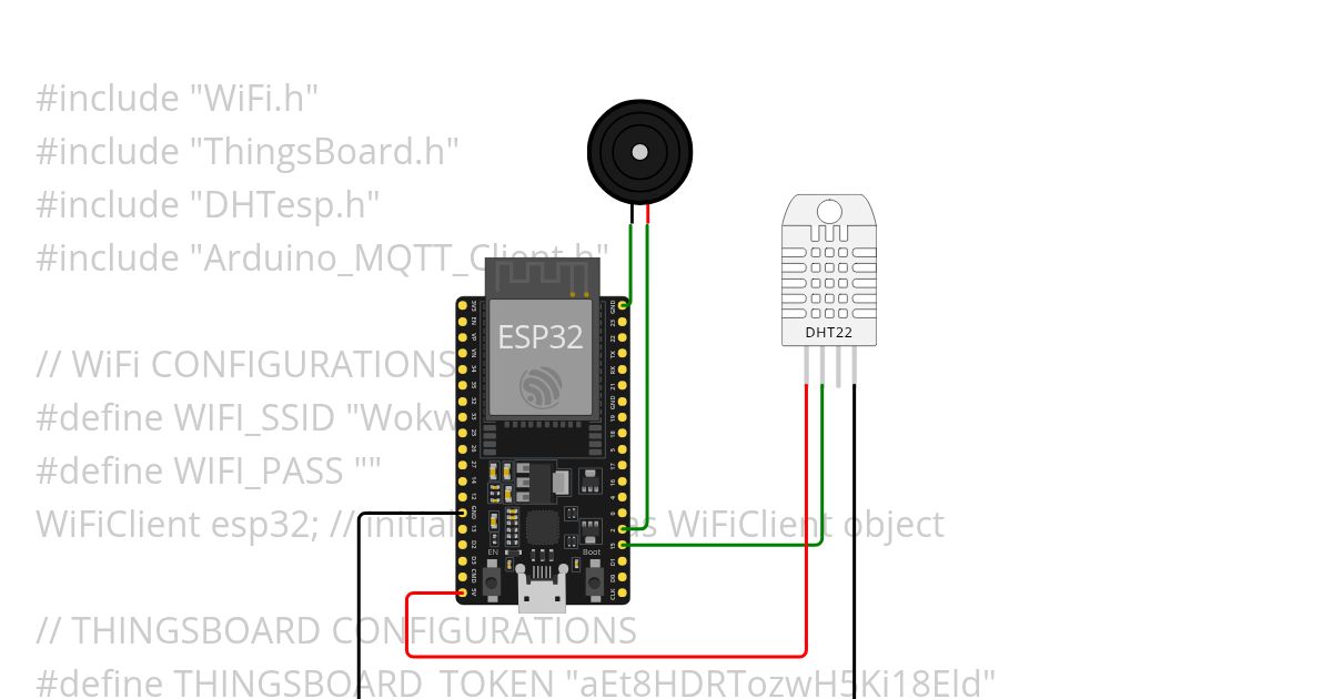 Sensor Temperatur DHT22  simulation