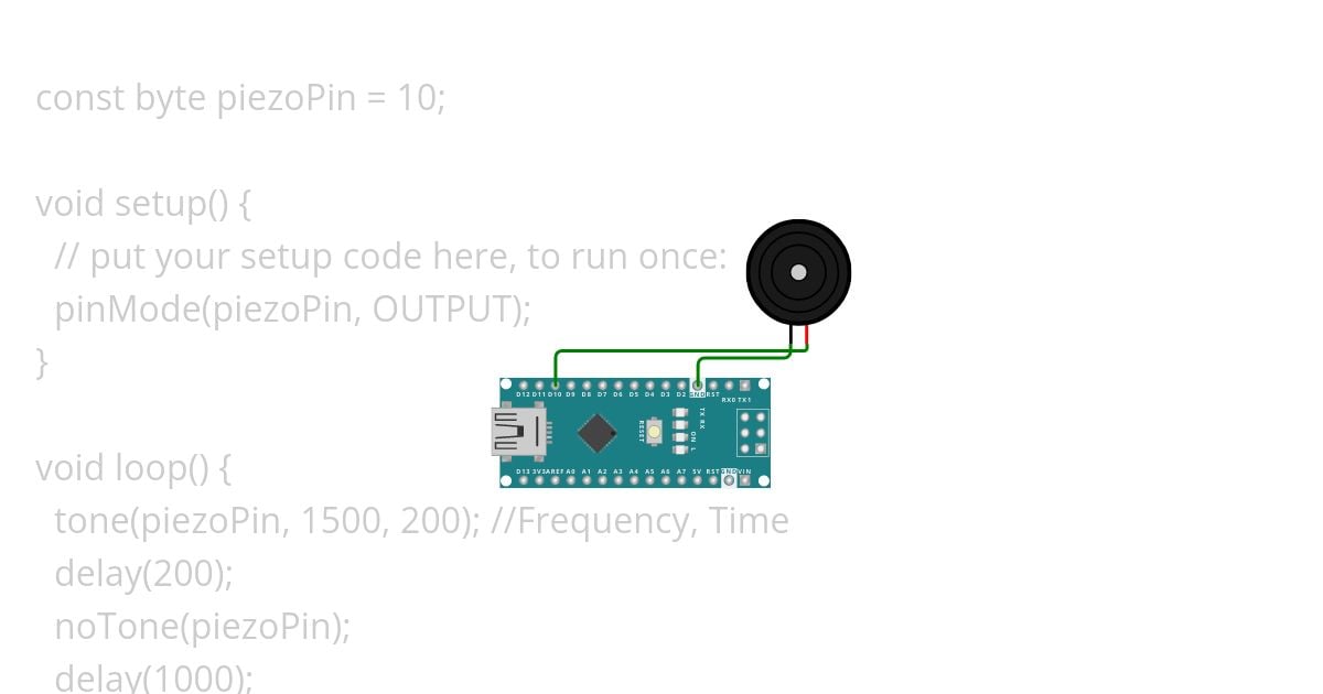 PiezoElectrtc Buzzer simulation