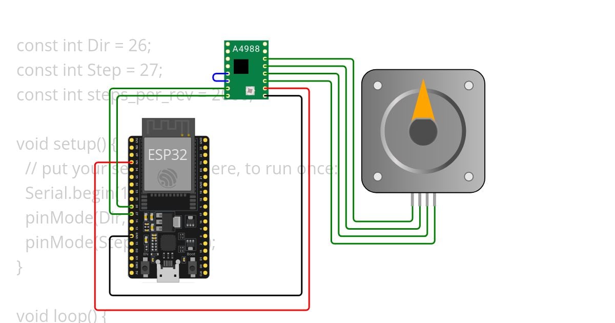 Stepper motor A4988 Copy simulation