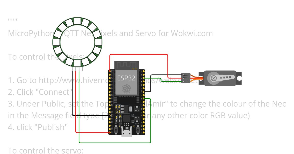 LAB 3 : ESP32 MQTT - Subcribe with MicroPython simulation