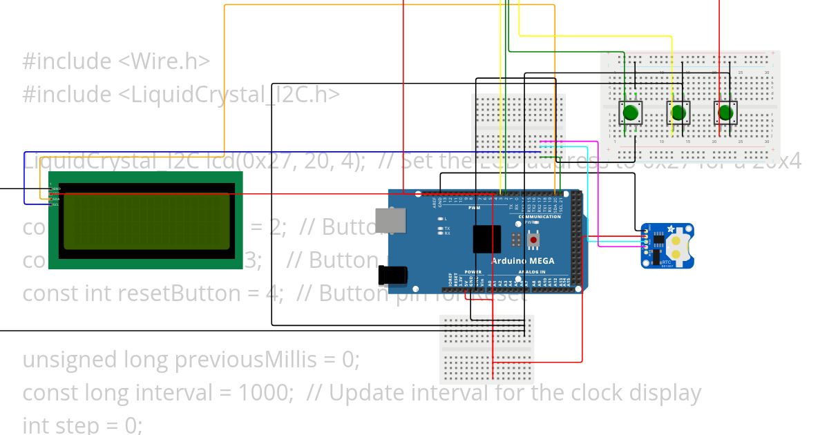 VINCEDAY,LCD RTC MODULE simulation