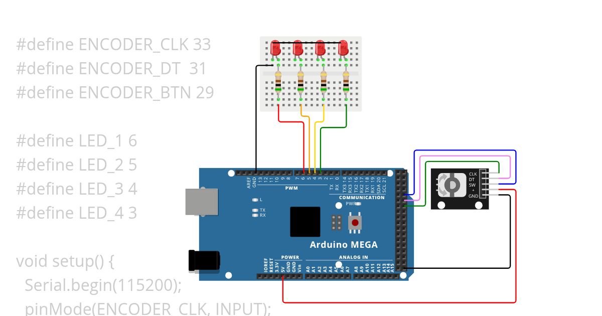 Menu button test simulation