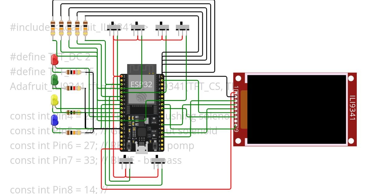 ESP32 + ILI9341 Copy simulation