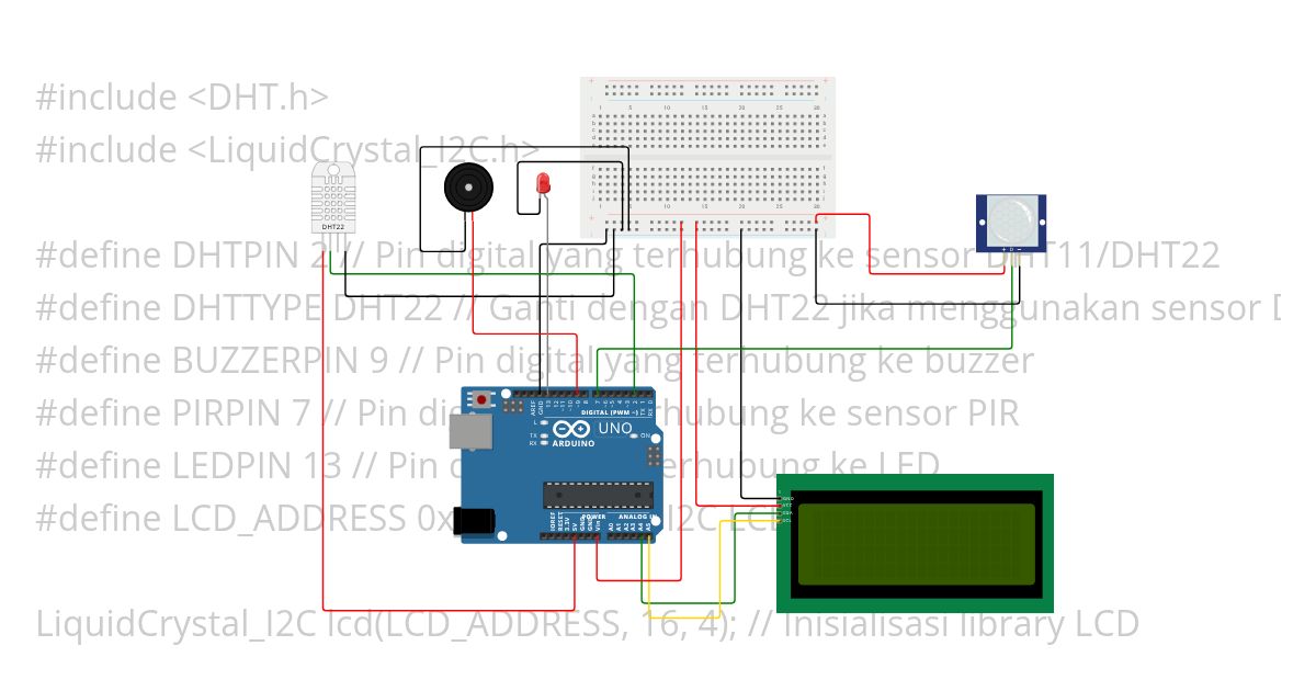 dht22 dan buzzer simulation