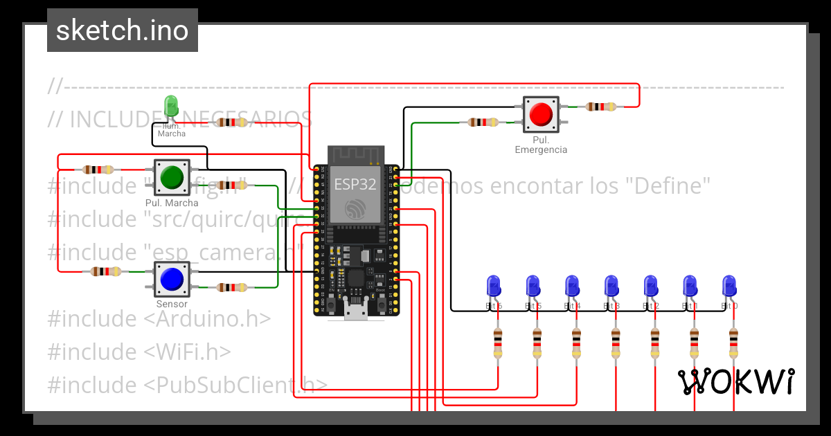 ESP32 - RoboDK - Pintura - Wokwi ESP32, STM32, Arduino Simulator