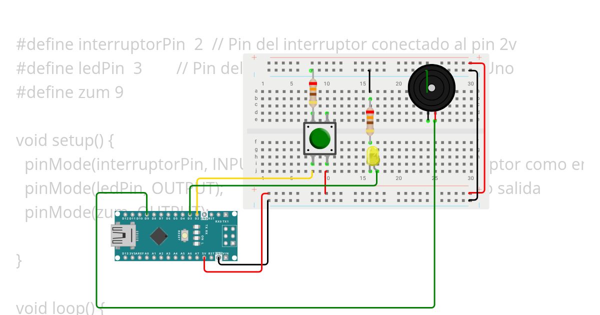 boton+led simulation