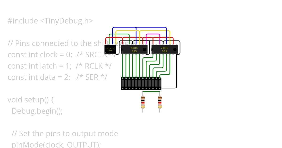 Attiny 595 simulation