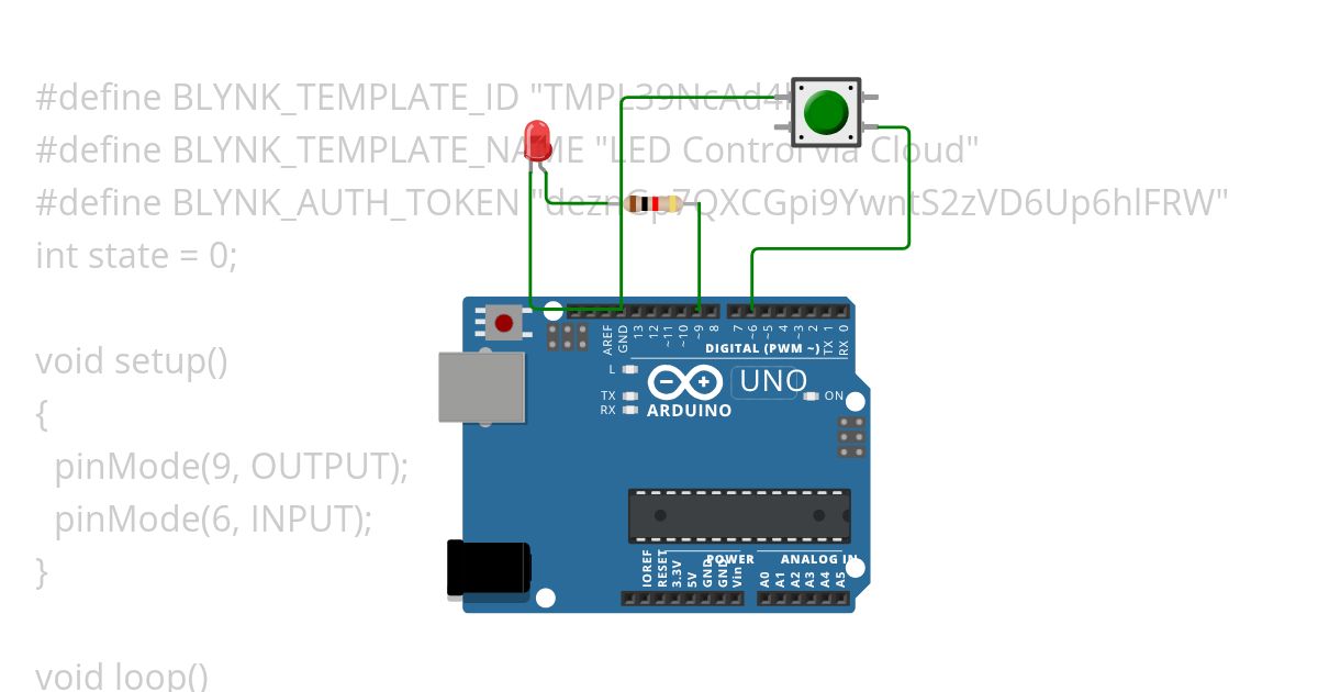 LED Control Via Cloud simulation