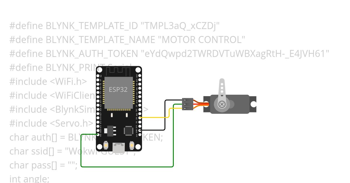 MOTOR CONTROL VIA CLOUD simulation