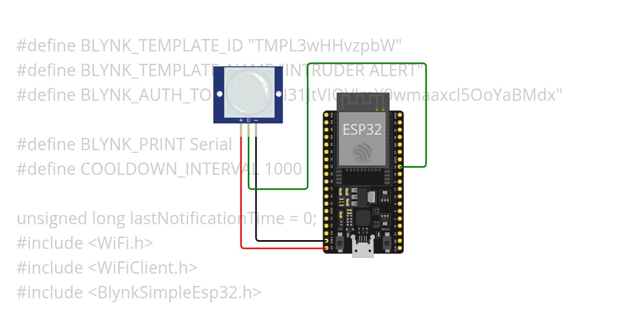 Intruder Message Alert  simulation