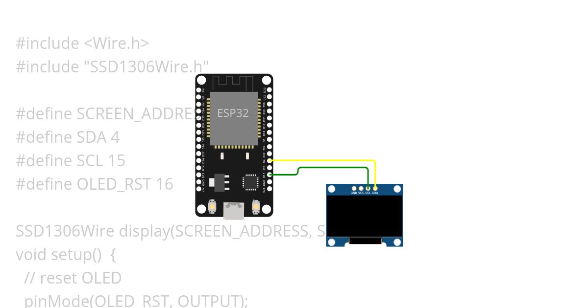 esp32 OLED ThingPulse simulation