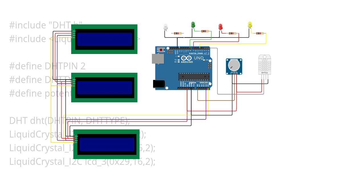 Temperature and humidity meter simulation