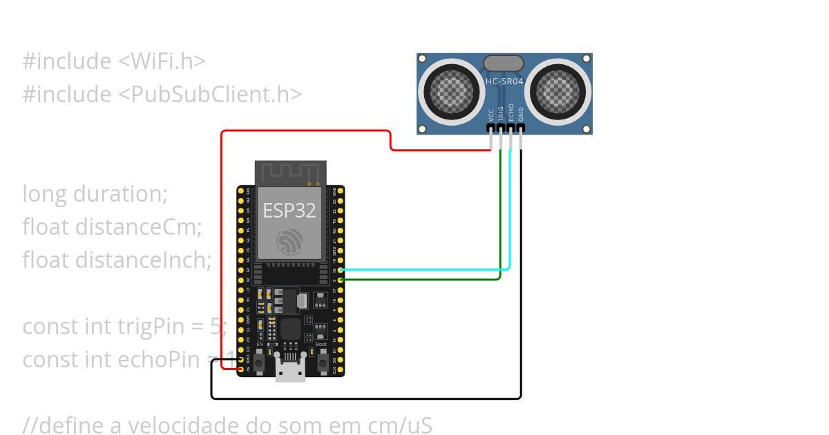 MQTT - Sensor ultrassom simulation