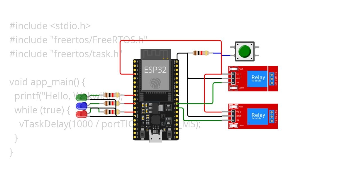 ESP32 diagram editor simulation