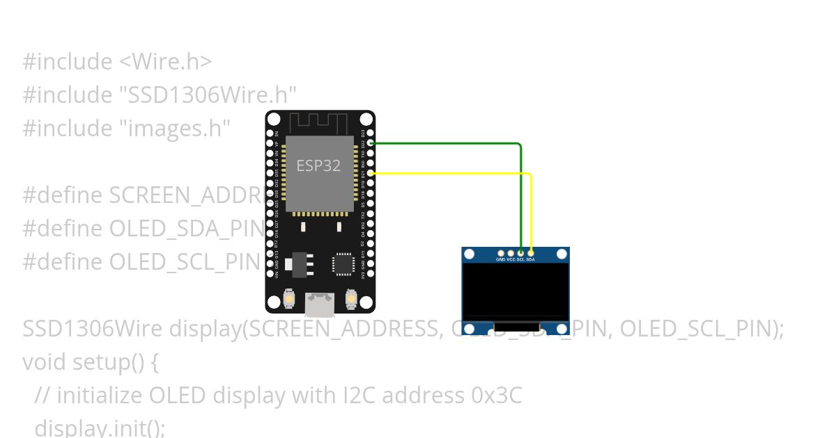 esp32 OLED-ThingPulse simulation